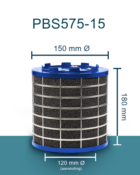 SILO plasmafilter PBS575-15 voor afzuigkap met schacht.